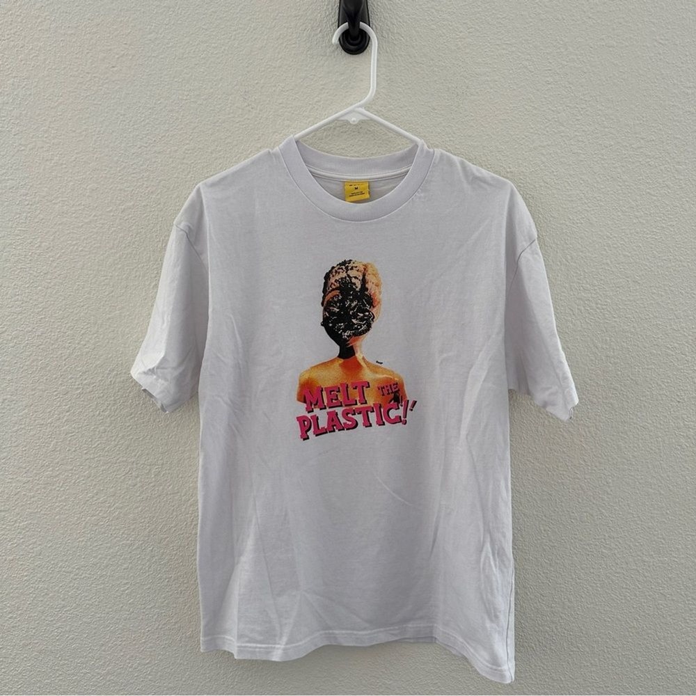 Golf Wang‎ Graphic T-Shirt Mens Size M White Melt The Plastic Short Sleeve Tee